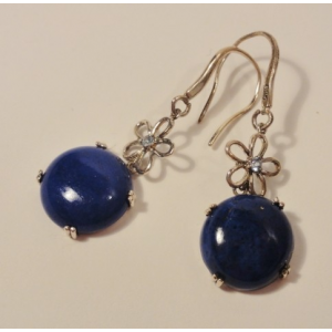 Kolczyki z lapis lazuli "blue drop" Srebrne kolczyki z lapis lazuli "blue drop"