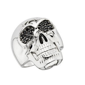 Srebrny pierścionek z czaszką Srebrny pierścionek sygnet z czaszką